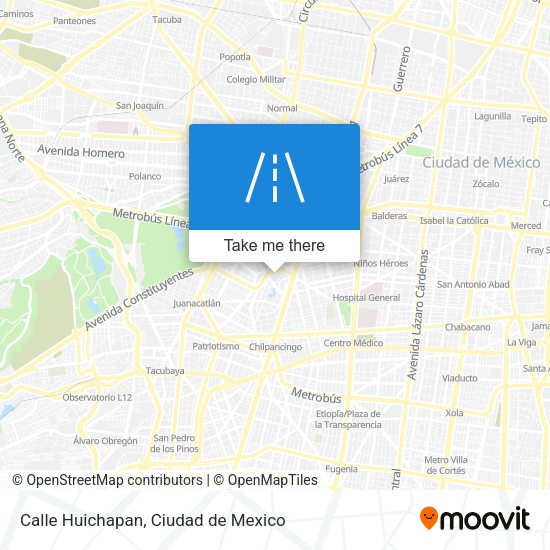 Mapa de Calle Huichapan