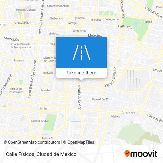 Calle Físicos map