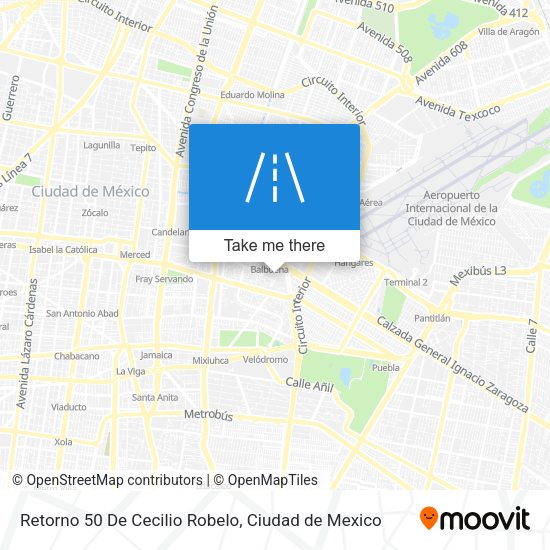 Retorno 50 De Cecilio Robelo map