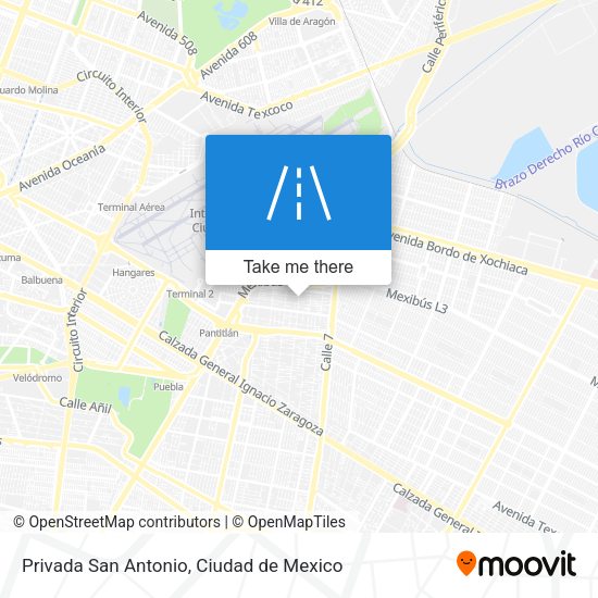 Privada San Antonio map