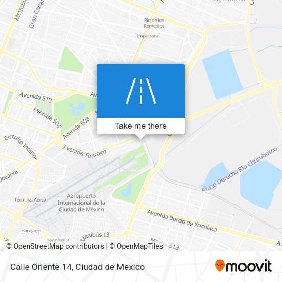 Calle Oriente 14 map