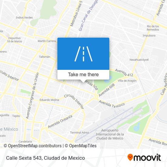 Mapa de Calle Sexta 543