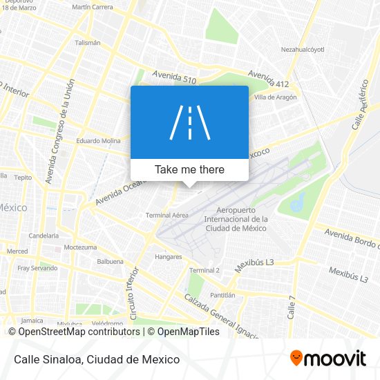 Calle Sinaloa map
