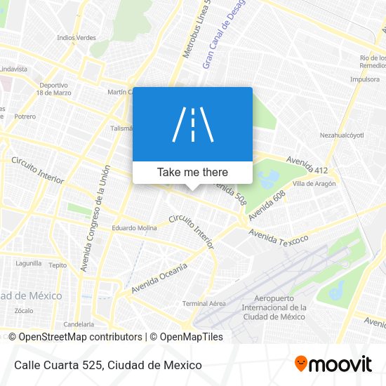 Mapa de Calle Cuarta 525