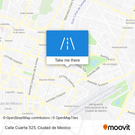 Mapa de Calle Cuarta 525