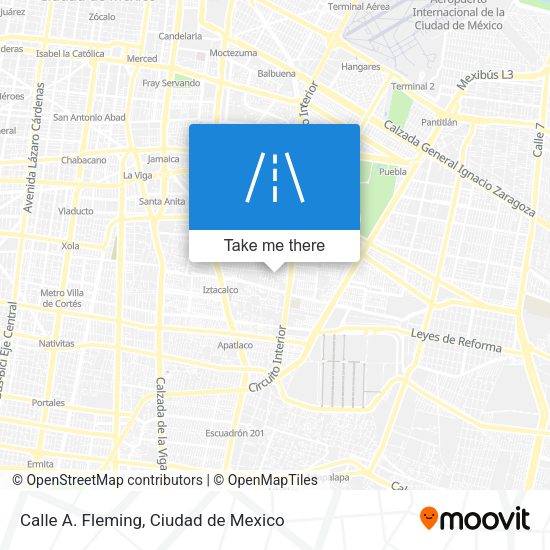 Calle A. Fleming map