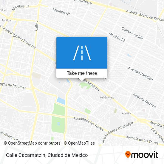 Calle Cacamatzin map