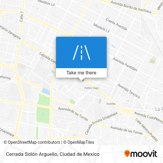 Cerrada Solón Arguello map
