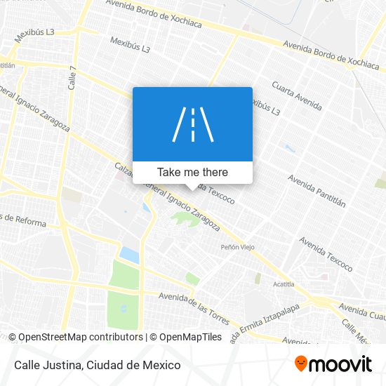 Calle Justina map