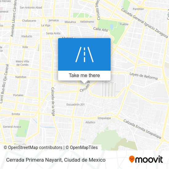Mapa de Cerrada Primera Nayarit