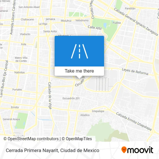 Cerrada Primera Nayarit map