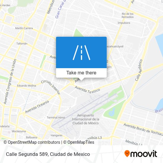 Mapa de Calle Segunda 589