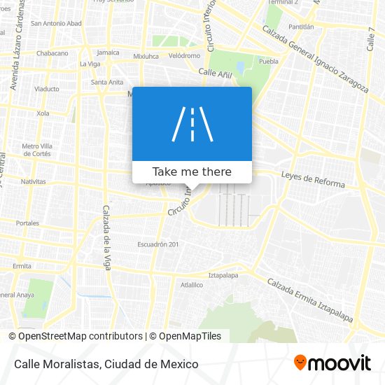 Calle Moralistas map