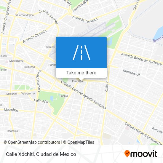 Calle Xóchitl map