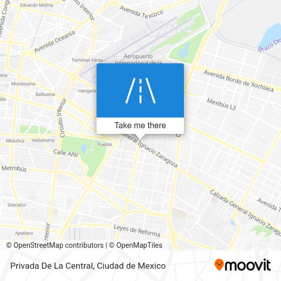 Privada De La Central map