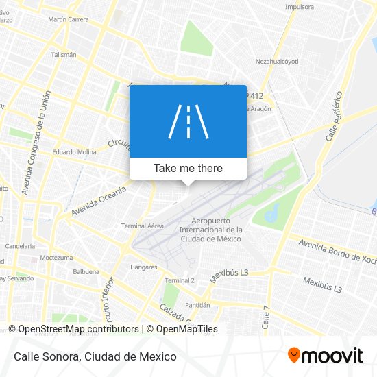 Calle Sonora map