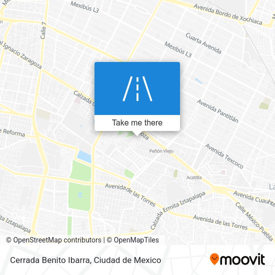 Cerrada Benito Ibarra map