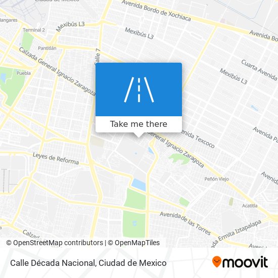 Mapa de Calle Década Nacional