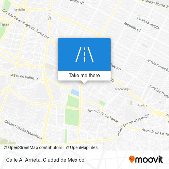 Mapa de Calle A. Arrieta