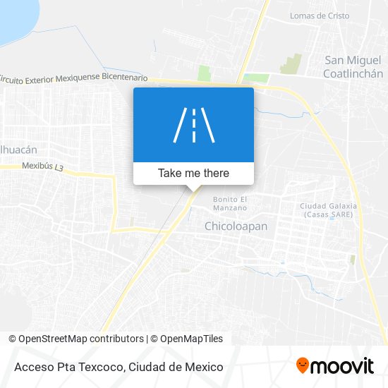 Acceso Pta Texcoco map