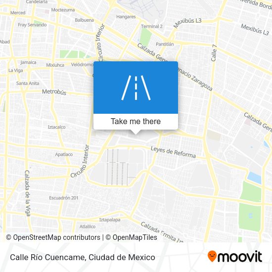 Mapa de Calle Río Cuencame