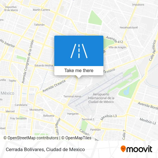 Mapa de Cerrada Bolívares