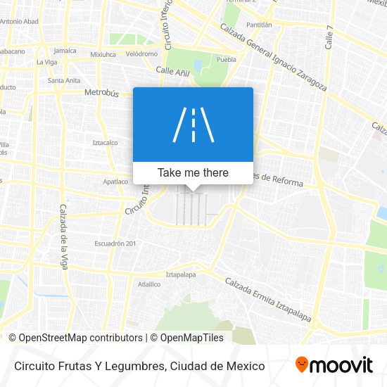 Circuito Frutas Y Legumbres map