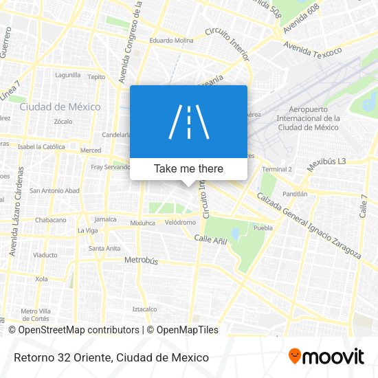 Retorno 32 Oriente map