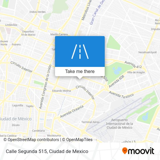 Mapa de Calle Segunda 515