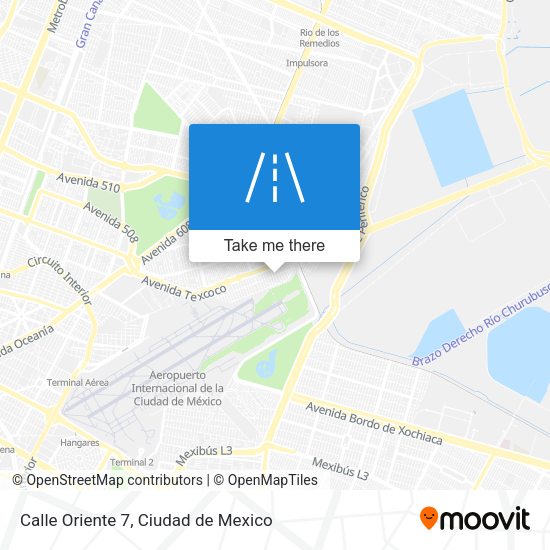 Calle Oriente 7 map