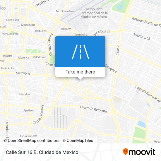 Calle Sur 16 B map