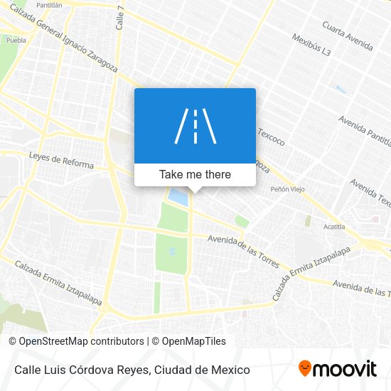 Mapa de Calle Luis Córdova Reyes