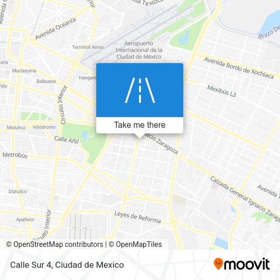 Mapa de Calle Sur 4
