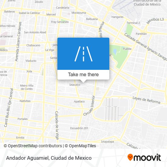 Andador Aguamiel map