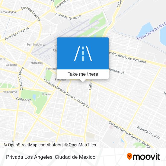 Mapa de Privada Los Ángeles