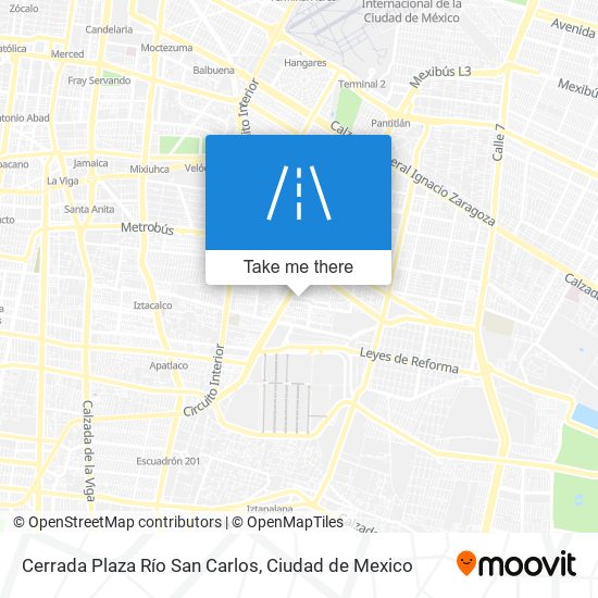 Cerrada Plaza Río San Carlos map