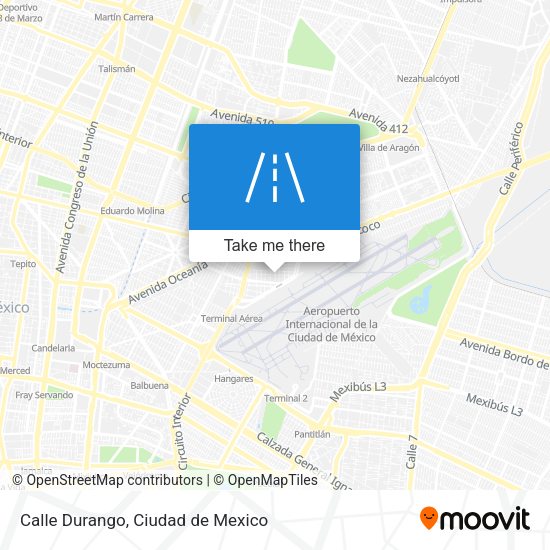 Calle Durango map
