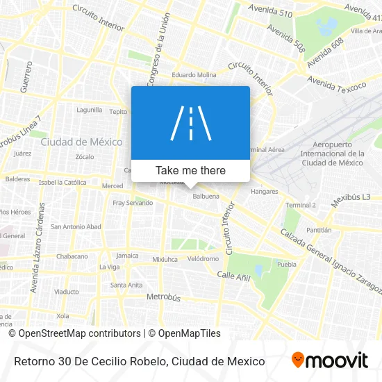 Retorno 30 De Cecilio Robelo map