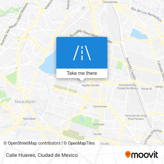 Calle Huaves map