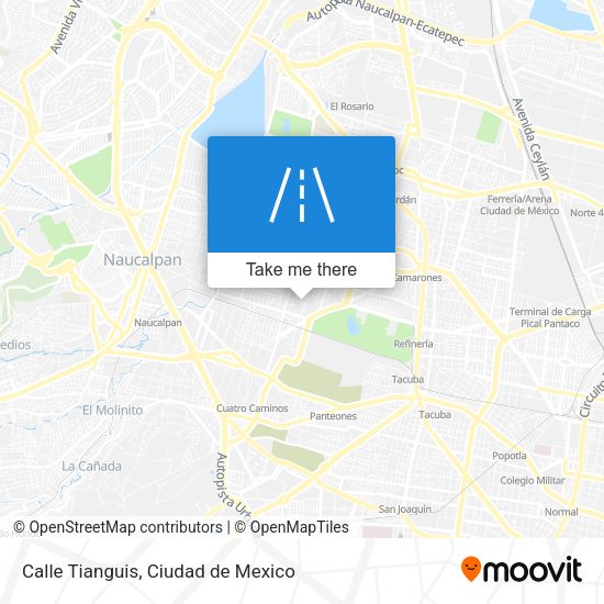 Calle Tianguis map