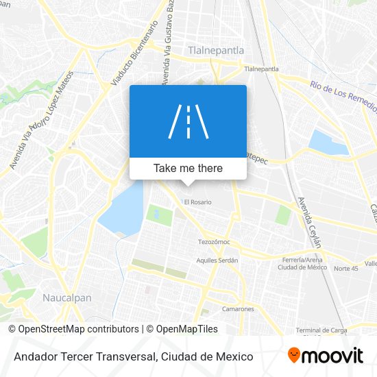 Andador Tercer Transversal map