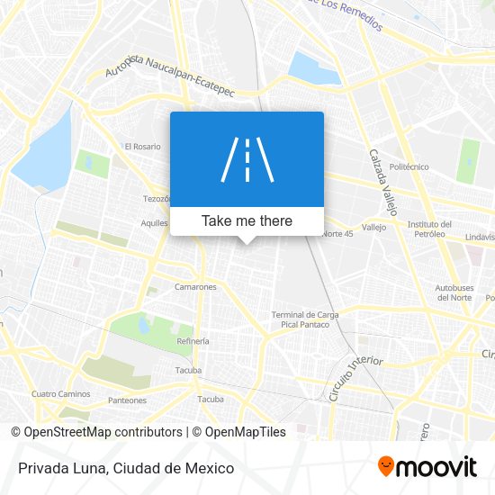 Mapa de Privada Luna