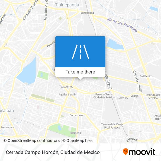 Cerrada Campo Horcón map