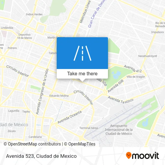 Avenida 523 map