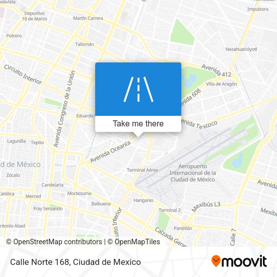 Mapa de Calle Norte 168