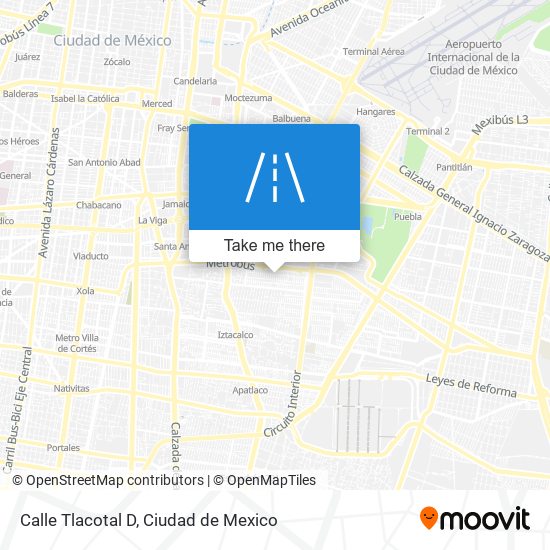 Mapa de Calle Tlacotal D