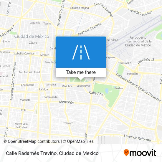 Mapa de Calle Radamés Treviño