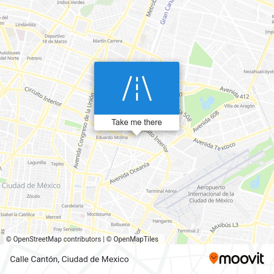 Calle Cantón map