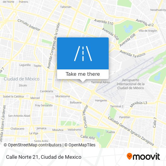 Calle Norte 21 map