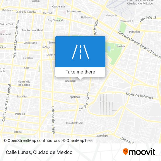 Calle Lunas map